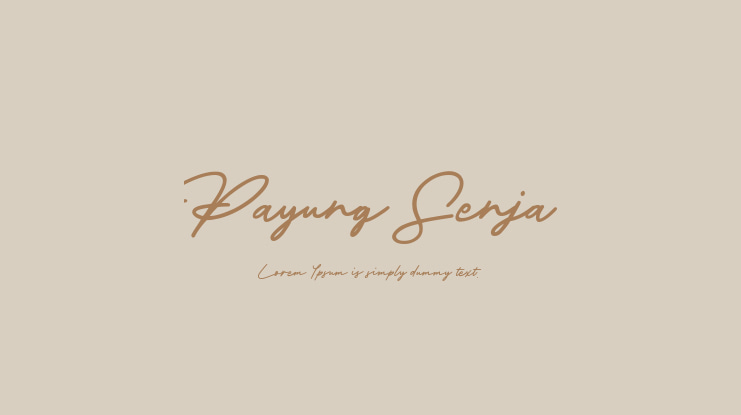 Payung Senja Font