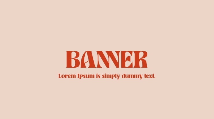 BANNER Font