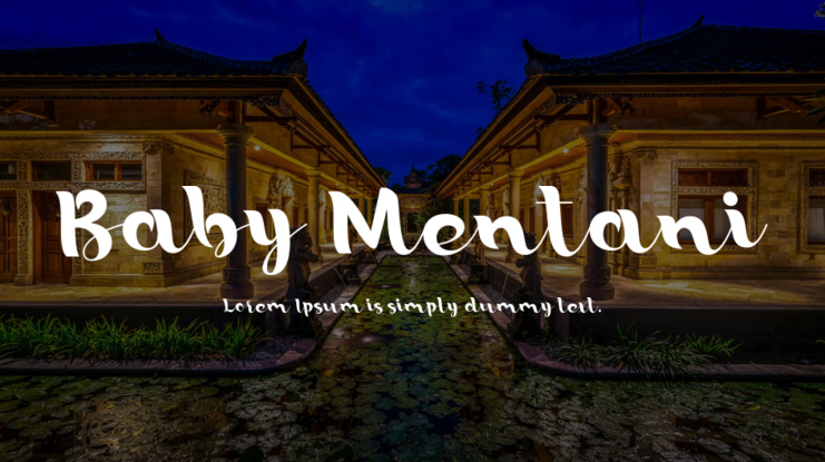 Baby Mentani Font