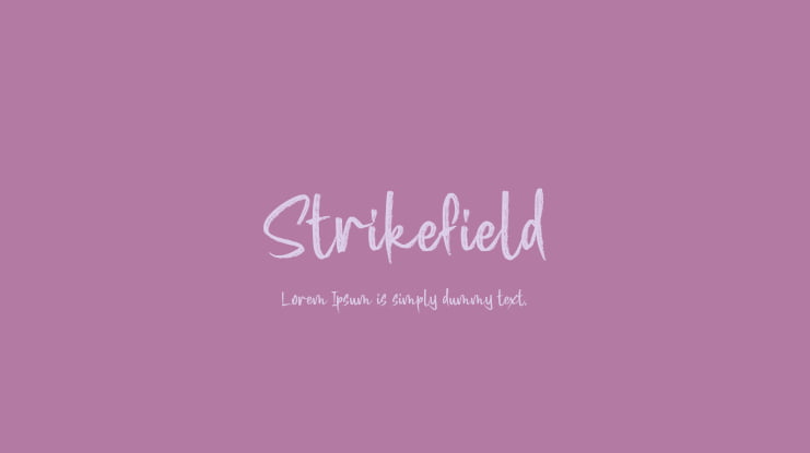 Strikefield Font
