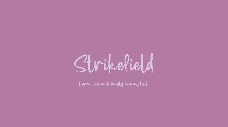 Strikefield Font