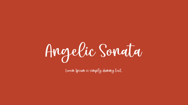 Angelic Sonata Font