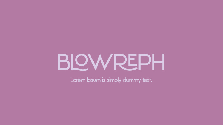 BLOWREPH Font