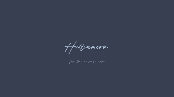 Hilliamoon Font