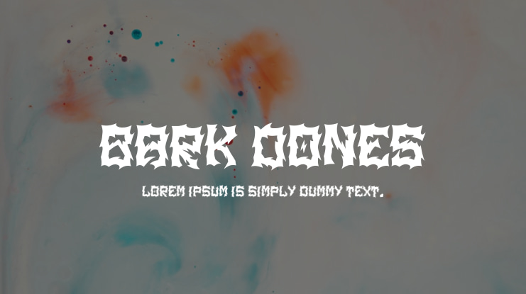 Bark Dones Font