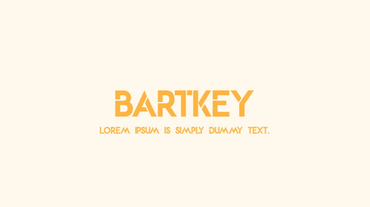 BARTKEY Font