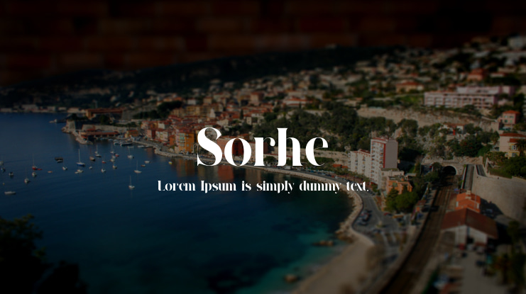 Sorhe Font Family