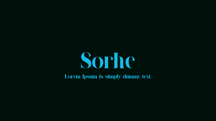 Sorhe Font Family