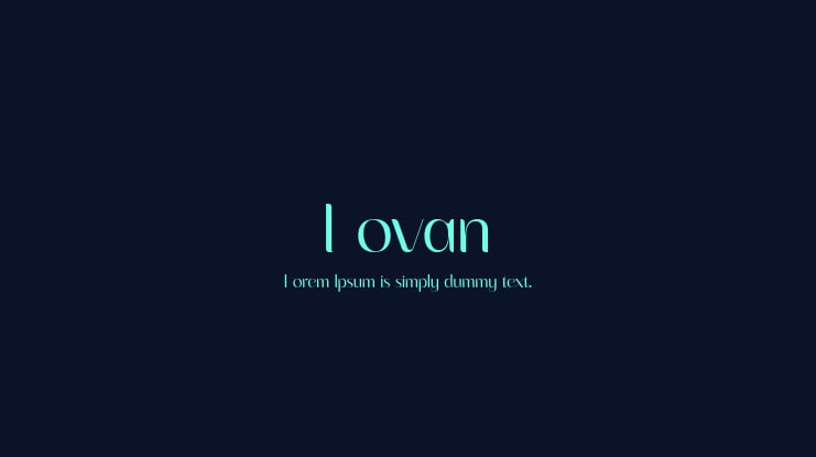 Lovan Font