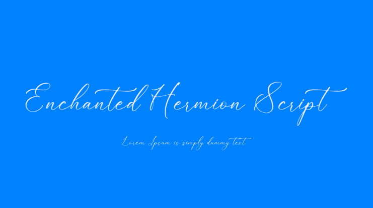Enchanted Hermion Script Font Family