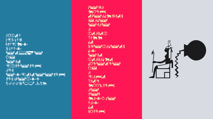 Old Egypt Glyphs Font