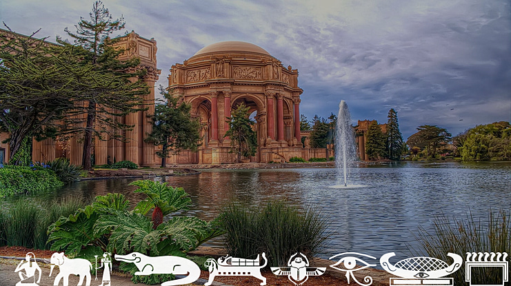 Old Egypt Glyphs Font