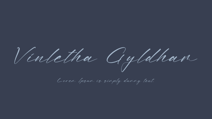 Vinletha Gyldham Font Family