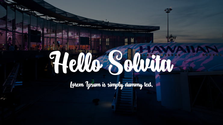Hello Solvita Font