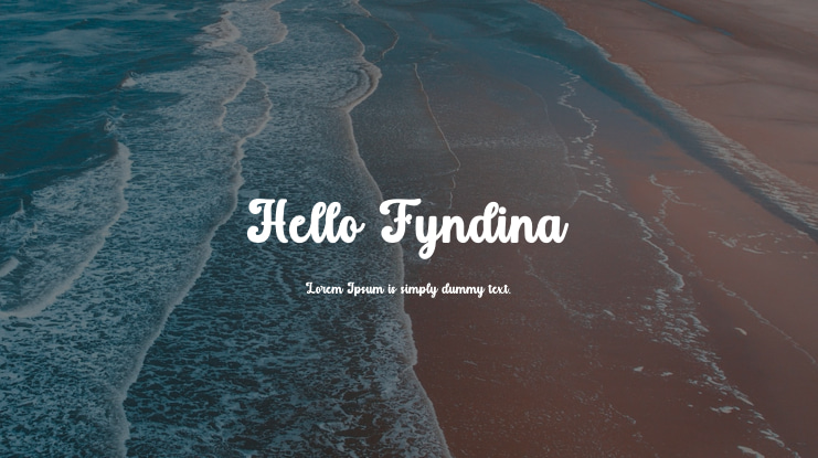 Hello Fyndina Font