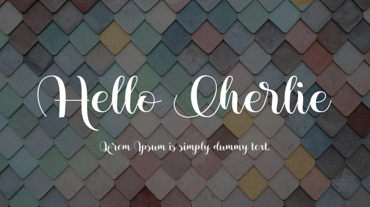 Hello Cherlie Font
