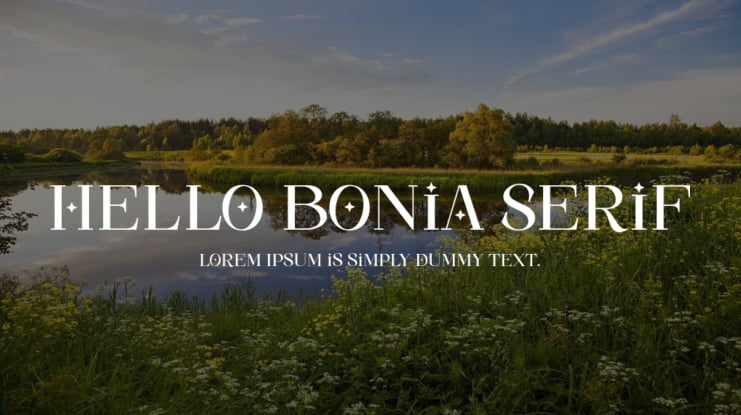 Hello Bonia Serif Font Family