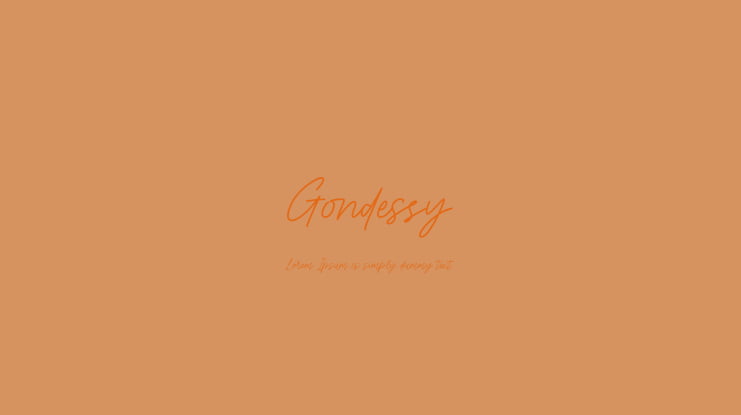 Gondessy Font