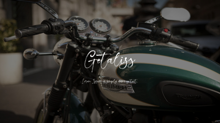 Getaliss Font Family