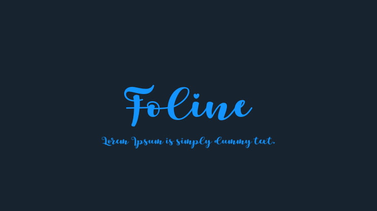 Foline Font