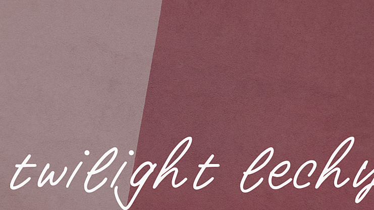 Twilight Lechy Font Family