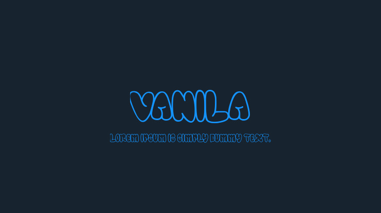 VANILA Font