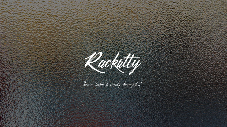 Rackutty Font