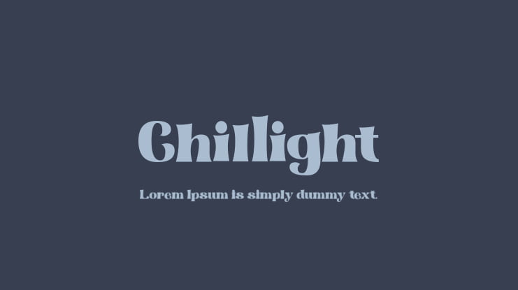 Chillight Font