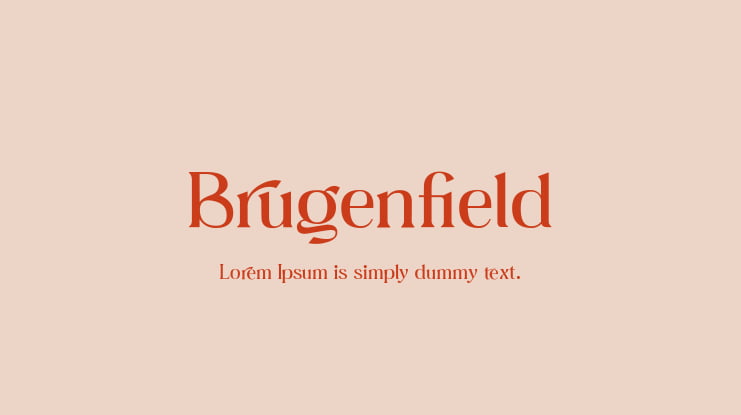 Brugenfield Font
