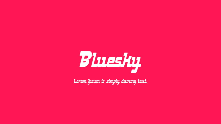 Bluesky Font