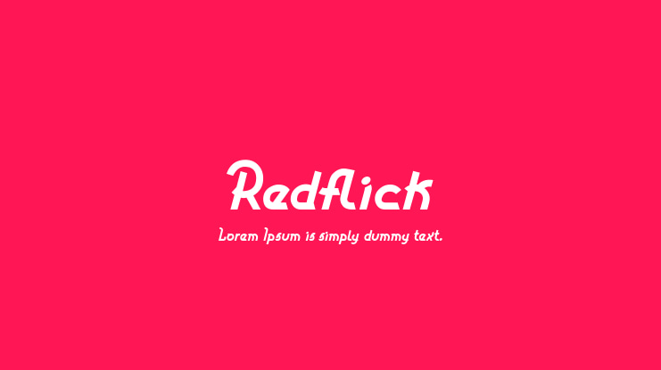 Redflick Font