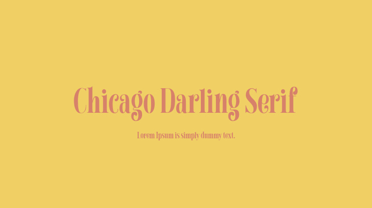 Chicago Darling Serif Font