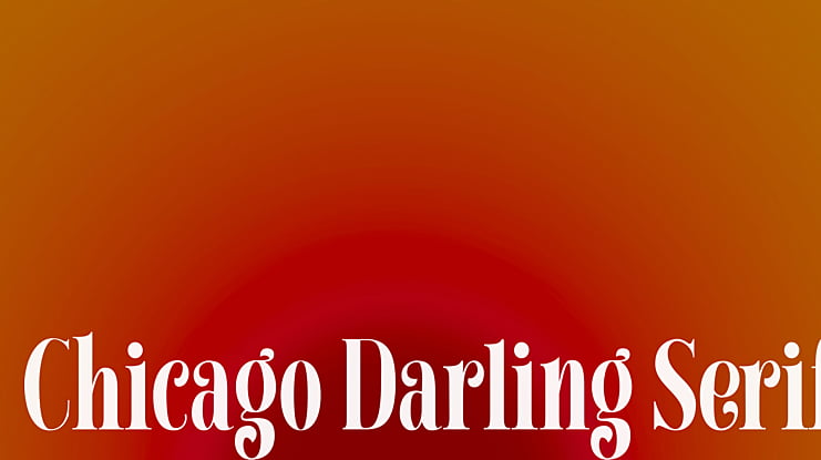 Chicago Darling Serif Font