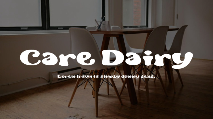 Care Dairy Font