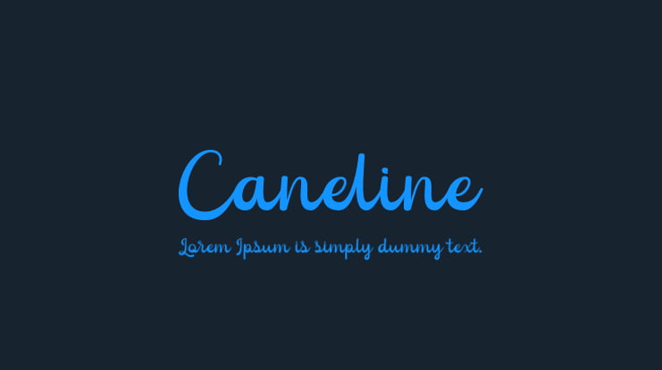 Caneline Font