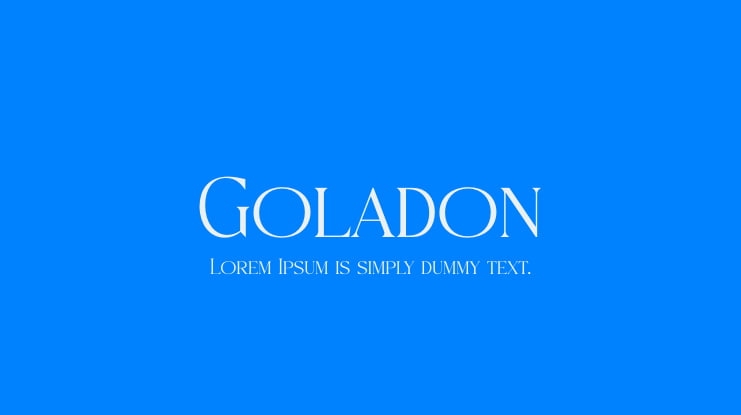Goladon Font