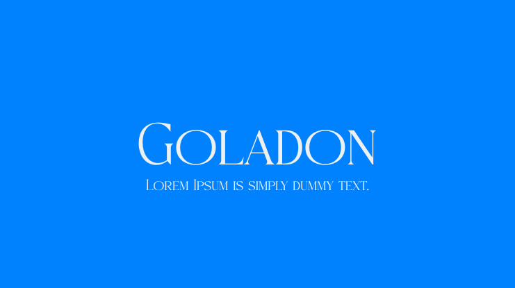 Goladon Font