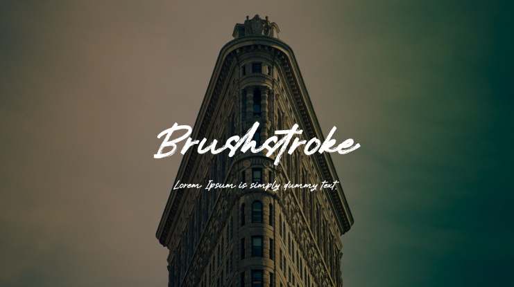 Brushstroke Font