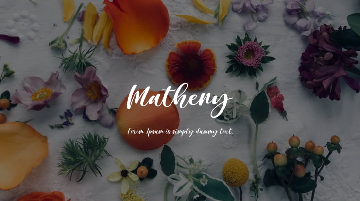 Matheny Font