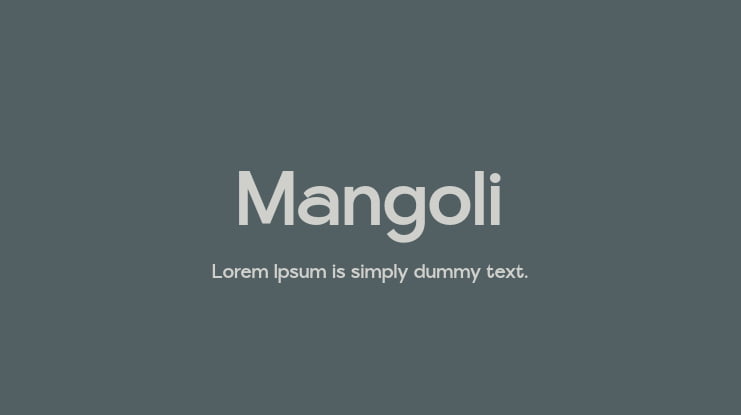 Mangoli Font