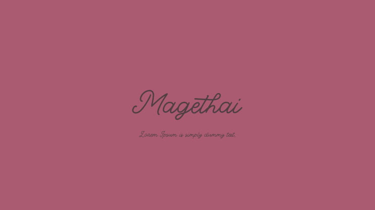 Magethai Font