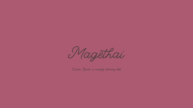 Magethai Font