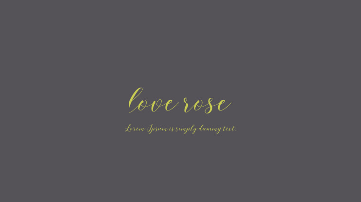 love rose Font