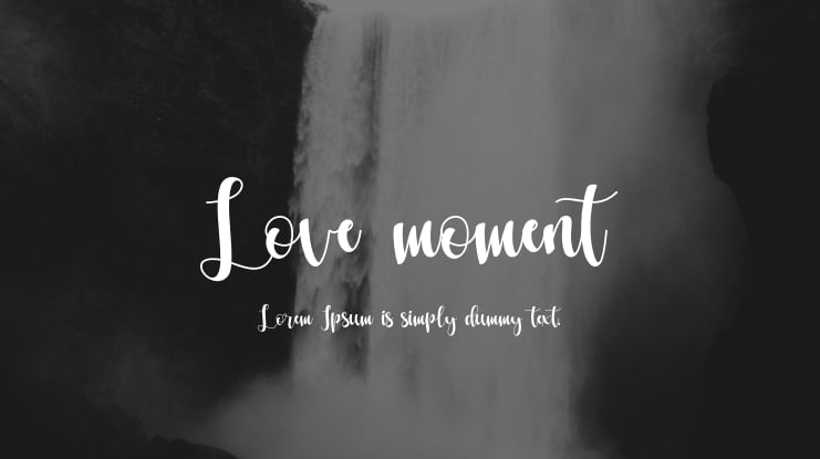 Love moment Font