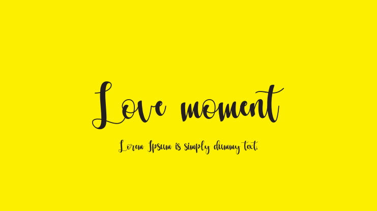 Love moment Font