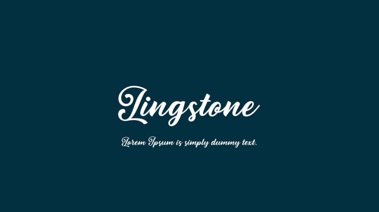 Lingstone Font