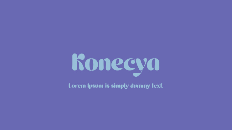 Konecya Font