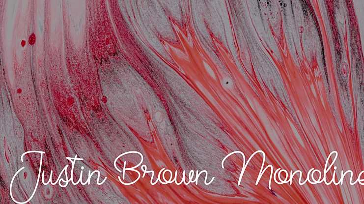 Justin Brown Monoline Font Family
