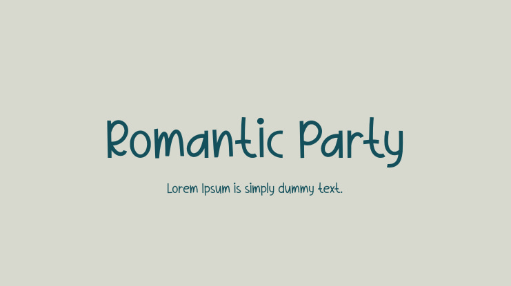 Romantic Party Font