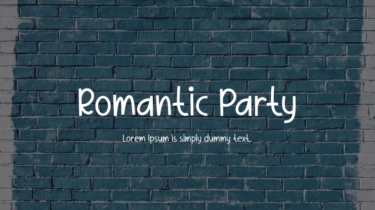 Romantic Party Font